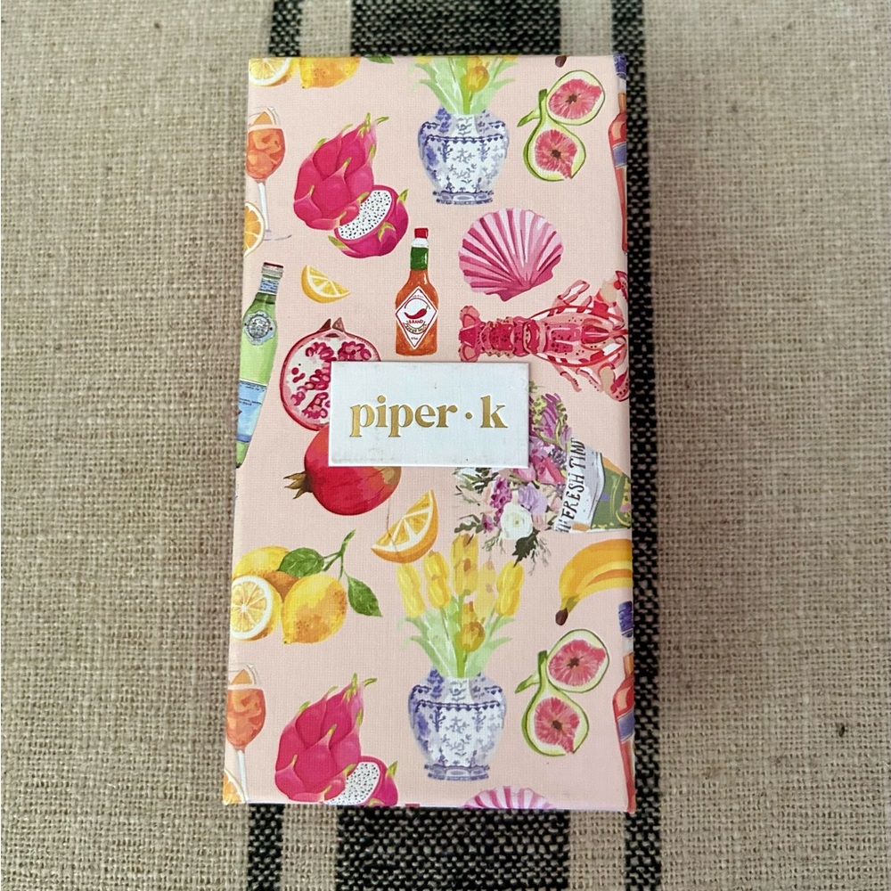 Piper K Key Chain & Bag Charm with Martini Design - Picture 2 of 3